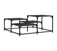 (black, 87.5 x 87.5 x 40 cm) vidaXL Coffee Table Hall Side End Table Sofa Table Grey Sonoma Engineered Wood
