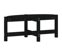 vidaXL Coffee Table Black 87x48x35 cm Solid Wood Pine