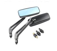 Black 8mm 10mm Motorcycle Rectangle Rearview Side Mirrors For Har&ley Cruiser Bobber Chopper Softail Dyna Breakout FXSB Side Mirrorss