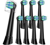 Black - 8PCS Toothbrush Replacement Heads Compatible with Oral B iO 10 9 8 7 6 5 4 3 Series Electric Toothbrush