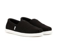 TOMS Men's ALP FWD Loafer Flat, Black Recycled Cotton Canvas, 10.5 UK