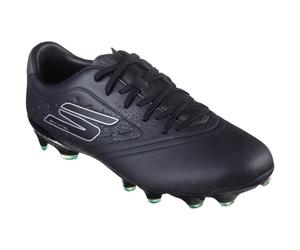 (Black, 9 (Adults')) Skechers Performance Skechers Razor 1.5 Academy FG Men's Black/Silver Football Boots