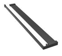 vidaXL Shower Shelf for Walk-in Shower Wall Black 90 cm Aluminium