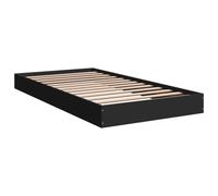 (black, 90 x 190 cm/ 17 cm) vidaXL Bed Frame Bed Base Sonoma Oak 75x190 cm Small Single Engineered Wood