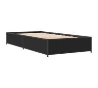 (black, 90 x 190 cm/ 29 cm) vidaXL Bed Frame Bed Black 180x200 cm Super King Engineered Wood and Metal