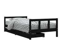 Kids Bed Frame Wooden Bedstead Bed Base with Drawers Solid Wood Pine vidaXL