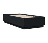 (black, 90 x 200 cm) vidaXL Bed Frame Bedroom Bed Base Bedstead Mattress Foundation Engineered Wood