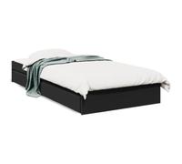(black, 90 x 200 cm) vidaXL Bed Frame with Drawers Bed Black 135x190 cm Double Engineered Wood