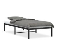 (black, 90 x 200 cm) vidaXL Metal Bed Frame Home Bedroom Bed Base Mattress Foundation Bedstead