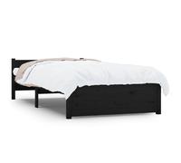 (black, 90 x 200 cm) vidaXL Solid Wood Bed Frame Home Wooden Bedstead Bed Base Multi Colours/Sizes