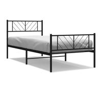 Metal Bed Frame Bedroom Platform Bed Base Bedstead Mattress Foundation vidaXL