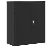 (black, 90 x 40 x 105 cm) vidaXL Office Cabinet Steel Filing Storage File Cabinet Cupboard Under Desk