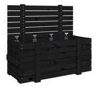 (black, 91 x 40.5 x 42 cm) vidaXL Solid Wood Pine Storage Box Blanket Box Multi Colours 58/91x40.5x42 cm
