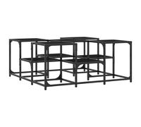 (black, 91 x 91 x 40 cm) vidaXL Coffee Table Hallway Tea Side End Table Sofa Table Engineered Wood