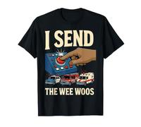 Black 911 Dispatcher Send The Wee Woos Six African American T-Shirt