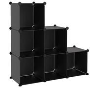 (black, 94.5 x 31.5 x 93 cm) vidaXL Storage Cube Organiser PP Shoe Rack Room Divider Multi Colours/Sizes