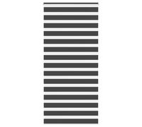 Black Zebra Window Roller Blinds Day And Night Vision Dual Layer Multiple Sizes