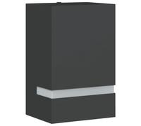 (black, 95 x 75 x 150 cm/ 1 pcs) vidaXL Outdoor Wall Lights Garden Lighting Wall Lamp 35W Silver Rectangular