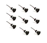 Black 9pcs Mini 12V 1W LED Ceiling Recessed Spotlights for Kitchen, Stairs,DIY Lighting, Warm White, Cool White, IP653000k (120, Warm White).