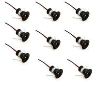 Black 9pcs Mini 12v 1w Led Ceiling Recessed Spotlights Ip65, 3000k (120, Warm White).
