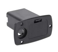 Black 9V Battery Case Holder Box - Active Bass Guitar Pickup Battery Compartment for Electric Guitar and Bass Accessories - Durable Replacement Cover for Musical Essential Instrument Parts, Slides