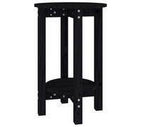 (black, Ã? 40 x 60 cm) vidaXL Solid Wood Pine Coffee Table Couch End Sofa Table Ø 40x60 cm/Ø 55x60 cm