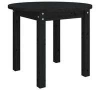 (black, Ã? 55 x 45 cm) vidaXL Solid Wood Pine Coffee Table End Table Multi Colours Ø 45x40/Ø 55x45 cm