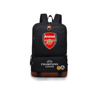 (Black A/Arsenal) schoolbag large capacity junior and senior high school sports backpack Manchester City Paris Bayern Liverpool football bag