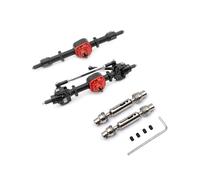 (Black A) Metal Gear Front And Rear Axle Set With Drive Shaft Suitable For 1/12 Remote Control Car MN D90 D91