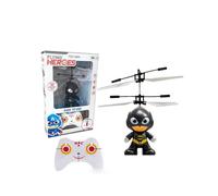 (Black A) Superhero Iron Man Spiderman Batman RC Flying Remote Control Aircraft Airplane