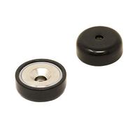 Black A Type Neodymium Pot Magnet for Arts, Crafts, Model Making, DIY, Hobbies, Office, and Home - 25mm Dia - Pack of 80