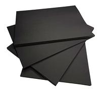 Black A4 Cardstock 380gsm, 50 Sheets Thick Black Card for Crafting, Heavyweight Art Paper for Drawing, Card Making and School Projects