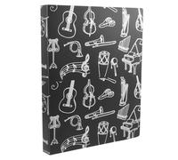 Black A4 Music Folder for Choir and Piano Score Documents