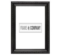 Black A4 Ready to hang or stand Ornate Shabby Chic Picture/Photo/Poster frame with MDF backing board and High Clarity Styrene Shatterproof Perspex Sheet