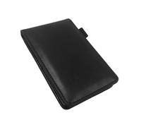 Black A7 Pocket Office Notepad Hardcover Business Agenda Notebook for Work Meeting Schedule Planner with Multi-function Notes