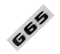 Black ABS 3D Chrome Letters Compatible With Car Stickers Mercedes C43 C63 AMG W204 W205 W203 Accessories Rear Trunk Emblem Logo Badge(G65 Black)