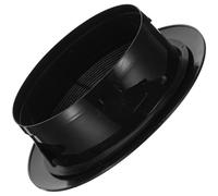 Black ABS 8 Inch Round Vent Cover with Mesh Screen for Rv and Garage | Quiet Operation, Low Power Use, Wall Mount Grille, Efficient Airflow, Air Outlet Exhaust Cover, Ventilation System