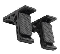 Black Abs Bow Stand with Sponge Pad Protection for Bows and Arrows Adhesive Recurve Hanger Convenient Use and Displaying the Wall 1 Pair