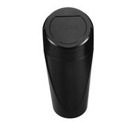 Black ABS Car Trash Can with Flip Top Lid for Vehicle Cup Holders | Compact Design, Odour Containment, Easy Access, Suitable for Commuters, Families, Home Use and Centre Consoles