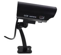 Black Abs Dummy Security Camera with Adjustable Bracket for Outdoor Use