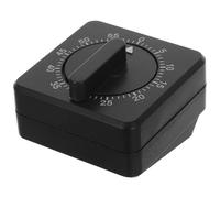 Black Abs Mechanical Kitchen Timer with 60 Minute Countdown and Knob