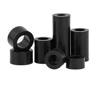 Black ABS Nylon Non-Threaded Round Standoff Spacer Washers, M3 M4 M5 M6 M8 M10 Fastener Spacers for PCB Circuit Board Electrical Hardware Assembly (500,M2.8 x 4 x 5mm)