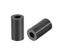 Black ABS Round Washers 13mm Length, OD 7mm, ID 3.2mm, Non-Threaded, Suitable for M3 Screws Hardware Spacer Bracket, Plastic - (50 Pcs)