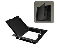 Black Access Panel for Drywall Push-Button Switch, Wall/Ceiling Access Door with Aluminum Frame, Bathroom Renovations Plumbing Hatch Box(20x8in(50x20cm))