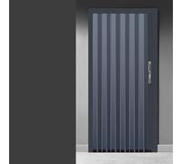 Black Accordion Folding Interior Door Set 54x80in Room Divider Easy to Install Space Saver Stylish Folding Door for Home A08 Model
