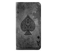 Black Ace Spade PU Leather Flip Case Cover For OnePlus Nord