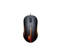 (Black) Acer USB Wired Mouse 6 Keys 3200DPI Optical Colorful Breathing Light Competitive Game Office Mouse for Notebook Laptop Computer