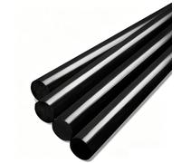 Black Acetal Rod 1 Metre Pom Plastic Round Stock, 15-45mm,Φ22mm 2 Pcs | POM engineering material for bushes, collars and guide parts; suitable for workshop cutting and mechanical machining.