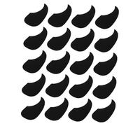 Black Acoustic Guitar Pickguard Plastic Teardrop Plate 20pcs | Self Adhesive Backing, Thin Wear Resistant Finish, Suitable for Beginners and Professional Players