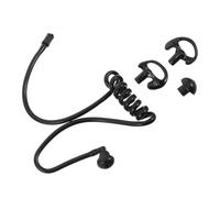 Black Acoustic Tube Earpiece Accessory for Radio Headset Replacement